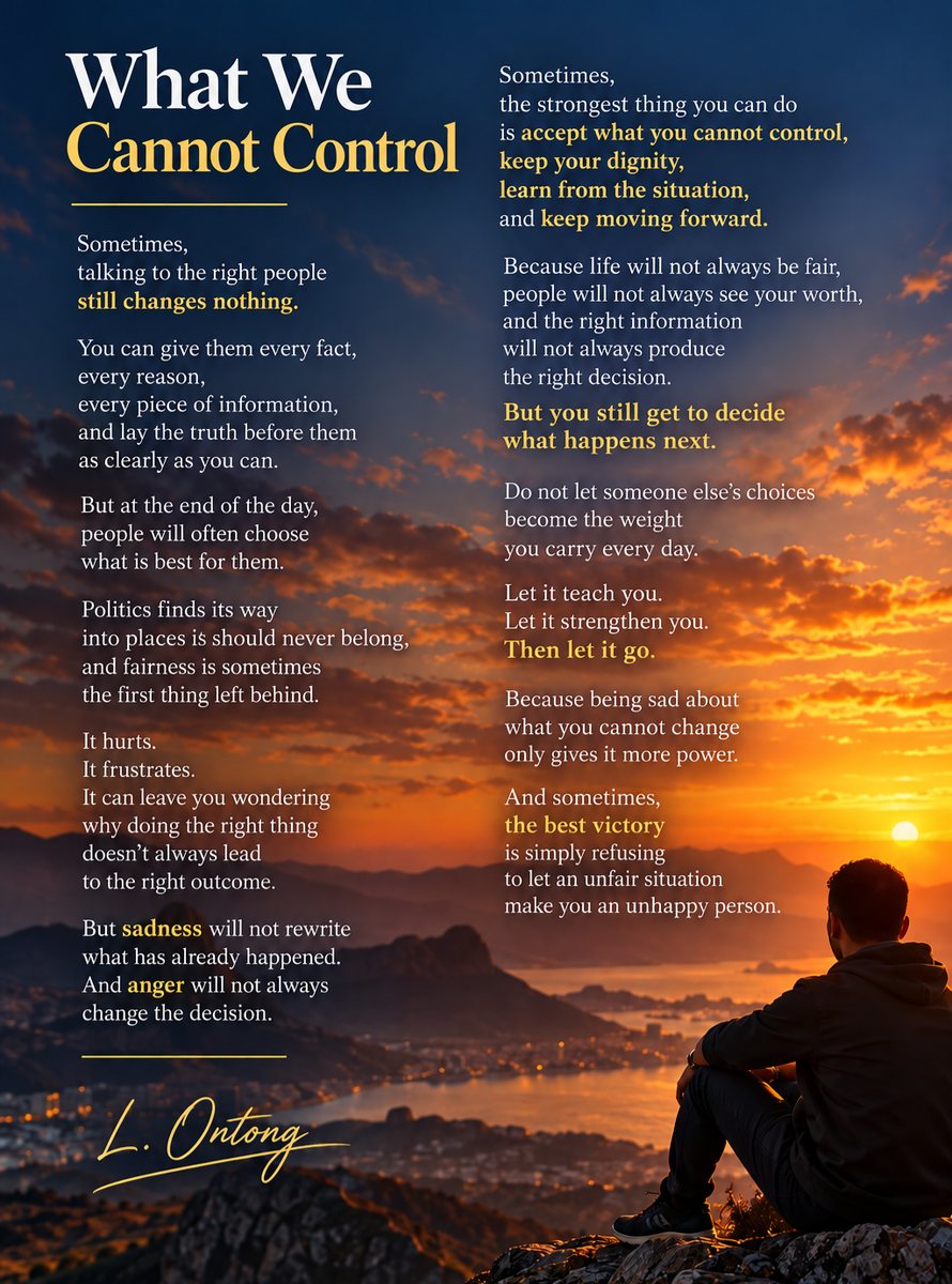 Original poster of What We Cannot Control